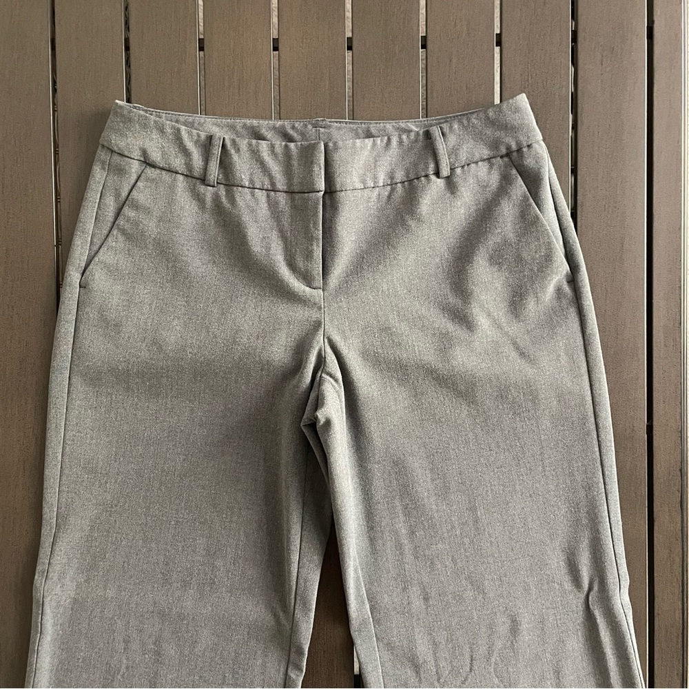 NEW YORK & COMPANY STRETCH PETITE MID-RISE CUFFED WIDE-LEG BOOTCUT DRESS PANTS!! - Picture 4 of 10